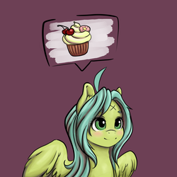 Size: 1000x1000 | Tagged: safe, artist:kira-minami, oc, oc only, oc:cloud up, pegasus, pony, blushing, smiling, solo