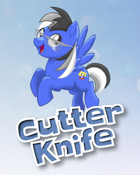 Size: 2000x2500 | Tagged: safe, artist:brayant9, oc, oc only, oc:cutter knife, pegasus, pony, g4, my little pony: the movie, ? block, colombia, high res, mlp movie pony maker, op is coldsteel, solo, spanish description, super mario bros., translation request