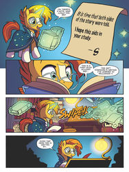 Size: 768x1024 | Tagged: safe, artist:tony fleecs, idw, sunburst, pony, unicorn, g4, legends of magic #7, my little pony: legends of magic, spoiler:comic, implied stygian, male, preview, stallion