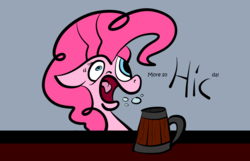 Size: 3300x2119 | Tagged: safe, artist:justanotherponyartblog, pinkie pie, earth pony, pony, g4, drinking, female, food, high res, silly face, soda, solo