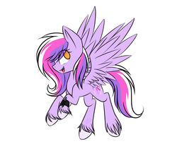 Size: 3500x3000 | Tagged: safe, artist:snowbunny0820, oc, oc only, oc:sketchbook wonder, pegasus, pony, eye clipping through hair, female, flying, hair over one eye, high res, mare, pencil, simple background, solo, white background