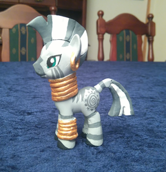 Size: 1024x1061 | Tagged: safe, artist:plushy-chu, zecora, zebra, g4, customized toy, irl, photo, solo, toy