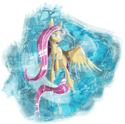 Size: 1676x1660 | Tagged: safe, artist:akweer, fluttershy, pegasus, pony, g4, female, mare, solo