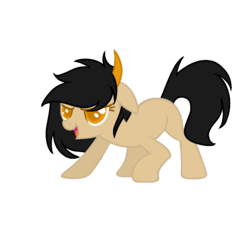 Size: 920x840 | Tagged: safe, artist:tsintseh, oc, oc only, pony, colored pupils, horns, solo