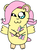 Size: 482x644 | Tagged: safe, artist:penelopehamuchan, fluttershy, hamster, g4, female, hamtaro, solo, species swap