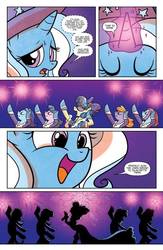 Size: 497x764 | Tagged: safe, idw, sapphire shores, trixie, friends forever #37, g4, my little pony: friends forever, spoiler:comic