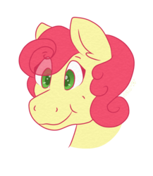 Size: 1704x1963 | Tagged: safe, artist:person8149, strawberry sunrise, pony, g4, bust, female, portrait, simple background, solo, transparent background