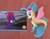 Size: 2998x2328 | Tagged: safe, fizzlepop berrytwist, princess skystar, tempest shadow, seapony (g4), g4, my little pony: the movie, female, figurine, filly, filly tempest shadow, high res, sticker, toy, younger