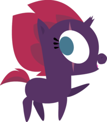 Size: 620x705 | Tagged: safe, artist:twitchy-tremor, derpibooru exclusive, fizzlepop berrytwist, tempest shadow, pony, g4, my little pony: the movie, chibi, cute, eye scar, female, filly, filly tempest shadow, pointy ponies, scar, simple background, transparent background, younger