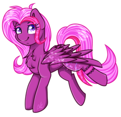 Size: 1604x1555 | Tagged: safe, artist:sketchyhowl, oc, oc only, oc:glitterwing, pegasus, pony, female, mare, simple background, solo, transparent background