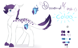 Size: 8000x5000 | Tagged: safe, artist:mah521, oc, oc only, oc:diamond fire, dracony, hybrid, absurd resolution, interspecies offspring, male, offspring, parent:rarity, parent:spike, parents:sparity, reference sheet, solo
