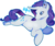 Size: 901x756 | Tagged: safe, artist:plaguemage, rarity, pony, unicorn, g4, art trade, female, lidded eyes, lying down, mare, simple background, smiling, transparent background