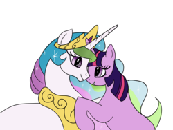 Size: 1024x768 | Tagged: safe, princess celestia, twilight sparkle, g4, female, hug, lesbian, ship:twilestia, shipping, simple background, transparent background