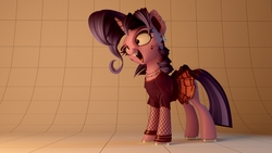 Size: 1920x1080 | Tagged: safe, artist:v747, twilight sparkle, pony, g4, 3d, alternate hairstyle, blender, clothes, female, solo