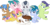 Size: 4599x2300 | Tagged: safe, artist:frownfactory, cucumber seed, kettle corn, mocha berry, pipsqueak, rumble, skeedaddle, tulip swirl, earth pony, pegasus, pony, unicorn, g4, marks and recreation, my little pony: friendship is magic, .svg available, colt, female, filly, high res, horn, male, simple background, svg, transparent background, two toned mane, two toned tail, vector, wings