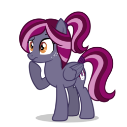 Size: 1600x1600 | Tagged: safe, artist:oblivionfall, oc, oc only, oc:spotlight splash, pegasus, pony, simple background, solo, thinking, transparent background, vector