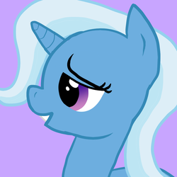 Size: 1024x1024 | Tagged: safe, artist:solarfm, trixie, pony, unicorn, g4, female, smiling, solo