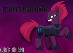 Size: 2976x2146 | Tagged: safe, artist:cyber-murph, tempest shadow, g4, my little pony: the movie, armor, broken horn, eye scar, high res, horn, scar, signature