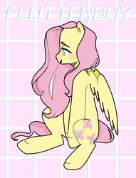 Size: 979x1280 | Tagged: safe, artist:milky-rabbit, fluttershy, pegasus, pony, g4, female, solo