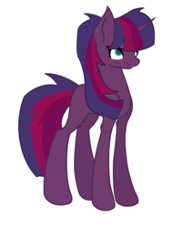 Size: 1024x1278 | Tagged: dead source, safe, artist:joannajo123, oc, oc only, g4, my little pony: the movie, magical lesbian spawn, offspring, parent:tempest shadow, parent:twilight sparkle, parents:tempestlight, solo