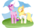 Size: 1024x830 | Tagged: safe, artist:icelandicgirafarig, applejack, princess cadance, alicorn, earth pony, pony, g4, blushing, cloud, eyes closed, female, folded wings, horn, lesbian, mare, raised hoof, ship:appledance, shipping, simple background, tail, transparent background, unshorn fetlocks, wings