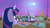 Size: 1920x1080 | Tagged: safe, screencap, grapefruit squash, home stretch, night light, pacifica, paddleball (g4), prairie stream, princess cadance, princess flurry heart, shining armor, spray tag, twilight sparkle, twilight velvet, alicorn, pony, g4, once upon a zeppelin, airship, aurora borealis, northern stars, shooting star, twilight sparkle (alicorn), want it need it, zeppelin