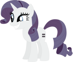 Size: 1024x870 | Tagged: safe, artist:ra1nb0wk1tty, rarity, pony, unicorn, g4, equal cutie mark, equalized, female, mare, simple background, smiling, solo, transparent background