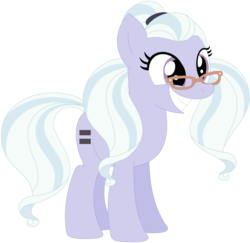 Size: 1024x994 | Tagged: safe, artist:ra1nb0wk1tty, sugarcoat, earth pony, pony, g4, equal cutie mark, equalized, equestria girls ponified, female, glasses, mare, ponified, simple background, smiling, solo, transparent background