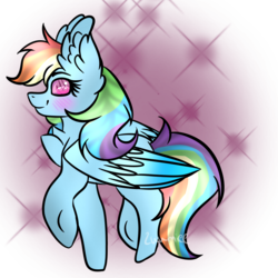 Size: 1000x1000 | Tagged: safe, artist:luumiee, rainbow dash, pegasus, pony, g4, female, mare, simple background, solo, transparent background