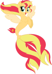 Size: 592x832 | Tagged: safe, artist:ra1nb0wk1tty, sunset shimmer, alicorn, seapony (g4), g4, my little pony: the movie, alicornified, crossover, female, fin wings, not fiery shimmer, race swap, sea ponies, seaponified, seapony sunset, shimmercorn, simple background, solo, species swap, transparent background