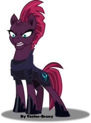Size: 5349x7218 | Tagged: safe, artist:vector-brony, tempest shadow, pony, unicorn, g4, my little pony: the movie, absurd resolution, angry, armor, broken horn, eye scar, female, horn, mare, scar, simple background, solo, transparent background, vector