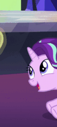 Size: 179x395 | Tagged: safe, edit, edited screencap, screencap, starlight glimmer, pony, unicorn, g4, uncommon bond, animated, cropped, female, gif, mare, out of context, twilight's castle