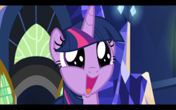 Size: 2880x1800 | Tagged: safe, screencap, twilight sparkle, alicorn, pony, g4, season 7, shadow play, adorkable, castle, cute, daaaaaaaaaaaw, dilated pupils, dork, excited, faic, female, happy, high res, irrational exuberance, mare, open mouth, open smile, senpai noticed me, smiling, solo, squee, twiabetes, twilight sparkle (alicorn), twilight's castle, upscaled, weapons-grade cute, whoa