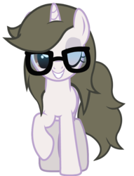Size: 677x887 | Tagged: safe, artist:raindashesp, oc, oc only, oc:solaria, glasses, looking at you, one eye closed, raised hoof, simple background, transparent background, wink