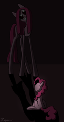 Size: 1705x3217 | Tagged: safe, artist:zaponator, pinkie pie, g4, creepy, simple background