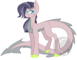 Size: 2392x1872 | Tagged: safe, artist:eclispeluna, oc, oc only, dracony, hybrid, interspecies offspring, offspring, parent:spike, parent:starlight glimmer, parents:sparlight, simple background, solo, transparent background