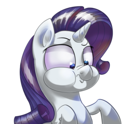 Size: 2048x2048 | Tagged: safe, artist:tony-retro, rarity, pony, g4, female, high res, puffy cheeks, simple background, solo, transparent background