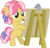 Size: 3124x3001 | Tagged: safe, artist:cloudy glow, kettle corn, earth pony, pony, g4, marks and recreation, my little pony: friendship is magic, bipedal, canvas, easel, female, filly, foal, high res, mouth hold, painting, simple background, solo, transparent background, vector