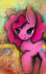 Size: 800x1280 | Tagged: safe, artist:wolfkrft, pinkie pie, g4, female, looking at you, pink, pinkamena diane pie, pinkie pie day, ponka, smiling, solo, tribute