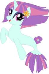 Size: 338x510 | Tagged: safe, artist:ra1nb0wk1tty, sunny flare, pony, seapony (g4), g4, my little pony: the movie, equestria girls ponified, female, ponified, sea ponies, seaponified, simple background, solo, species swap, transparent background