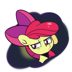 Size: 1000x1000 | Tagged: safe, artist:turtlefarminguy, apple bloom, earth pony, pony, g4, bow, female, filly, hair bow, solo