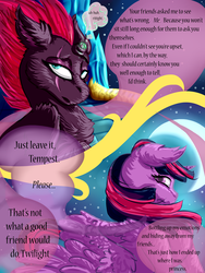 Size: 3000x4000 | Tagged: safe, artist:goldengriffiness, tempest shadow, twilight sparkle, alicorn, pony, unicorn, comic:solace, g4, my little pony: the movie, broken horn, comic, horn, twilight sparkle (alicorn)