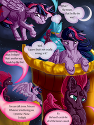 Size: 3000x4000 | Tagged: safe, artist:goldengriffiness, tempest shadow, twilight sparkle, alicorn, pony, unicorn, comic:solace, g4, my little pony: the movie, broken horn, comic, horn, twilight sparkle (alicorn)