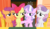 Size: 4375x2500 | Tagged: safe, artist:tomfraggle, apple bloom, diamond tiara, scootaloo, sweetie belle, earth pony, pony, g4, clubhouse, crusaders clubhouse, cutie mark crusaders, female, filly, high res, smiling, tiara