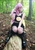 Size: 1208x1749 | Tagged: safe, artist:mintyblitzz, fluttershy, bat pony, human, g4, boots, clothes, cosplay, costume, demonia swing 815, female, flutterbat, goth, irl, irl human, photo, race swap, shoes, solo