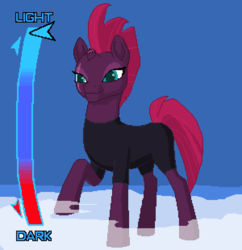 Size: 600x620 | Tagged: safe, artist:gawbox, tempest shadow, pony, unicorn, g4, my little pony: the movie, broken horn, eye scar, female, horn, light side, mare, pixel art, scar, solo, star wars, star wars: knights of the old republic
