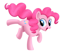 Size: 3000x2500 | Tagged: safe, artist:mirrorcrescent, pinkie pie, earth pony, pony, g4, cute, diapinkes, female, happy, high res, mare, open mouth, simple background, solo, transparent background