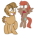 Size: 9375x9375 | Tagged: safe, artist:besttubahorse, oc, oc only, oc:blurblob, oc:winterlight, pegasus, pony, unicorn, absurd resolution, airborne, biting, brown eyes, clothes, duo, duo male, faic, flying, full body, grin, hoof biting, horn, male, manic grin, nervous, pegasus oc, raised hoof, scarf, show accurate, shrunken pupils, simple background, smiling, spread wings, standing, tail, transparent background, two toned mane, two toned tail, unicorn oc, vector, wings