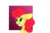 Size: 600x400 | Tagged: safe, artist:sodadoodle, derpibooru exclusive, strawberry sunrise, pegasus, pony, g4, background pony, bust, female, floppy ears, gradient background, mare, portrait, simple background, smiling, solo, transparent background