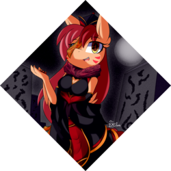 Size: 2000x2000 | Tagged: safe, artist:dshou, oc, oc only, oc:feather tip, jiangshi, anthro, anthro oc, clothes, costume, female, high res, mare, smiling, solo